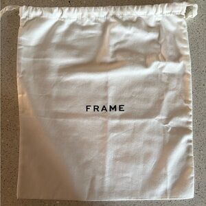 Frame Dust Bag Shoes, Lingerie. 15”x 14” White